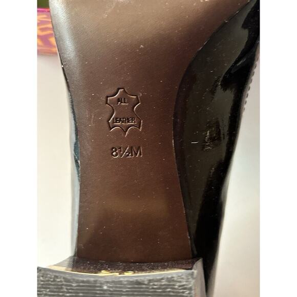 Tory Burch Two Inch Heels Dark Brow Parent Leather Size 8.5 Retails $325 - Picture 7 of 10